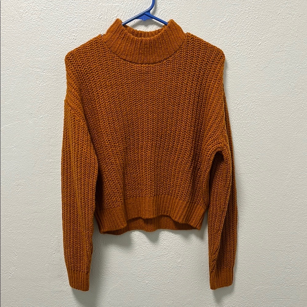 H&M Chunky Knit Orange Sweater